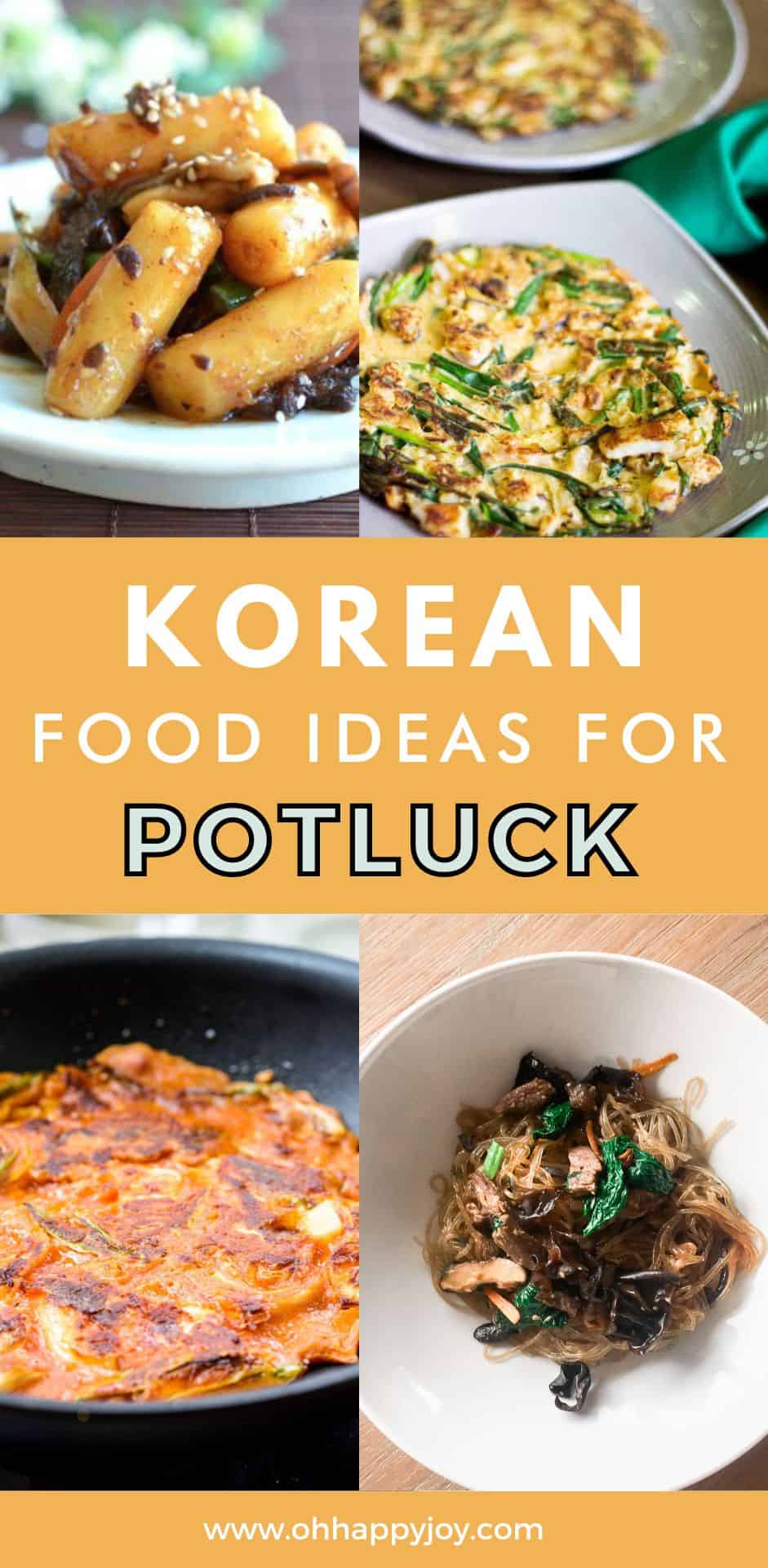 Korean food for potluck - Oh Happy Joy!
