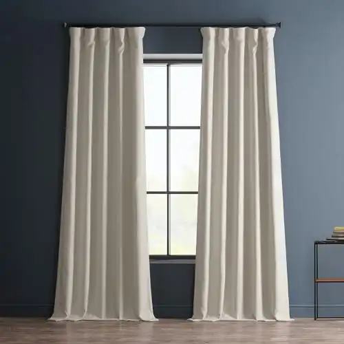 Half Price Drapes - Room Darkening Linen Curtains