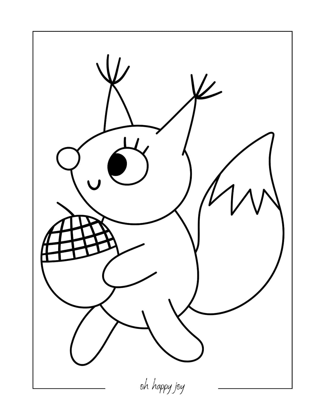 cute-easy-squirrel-coloring-page