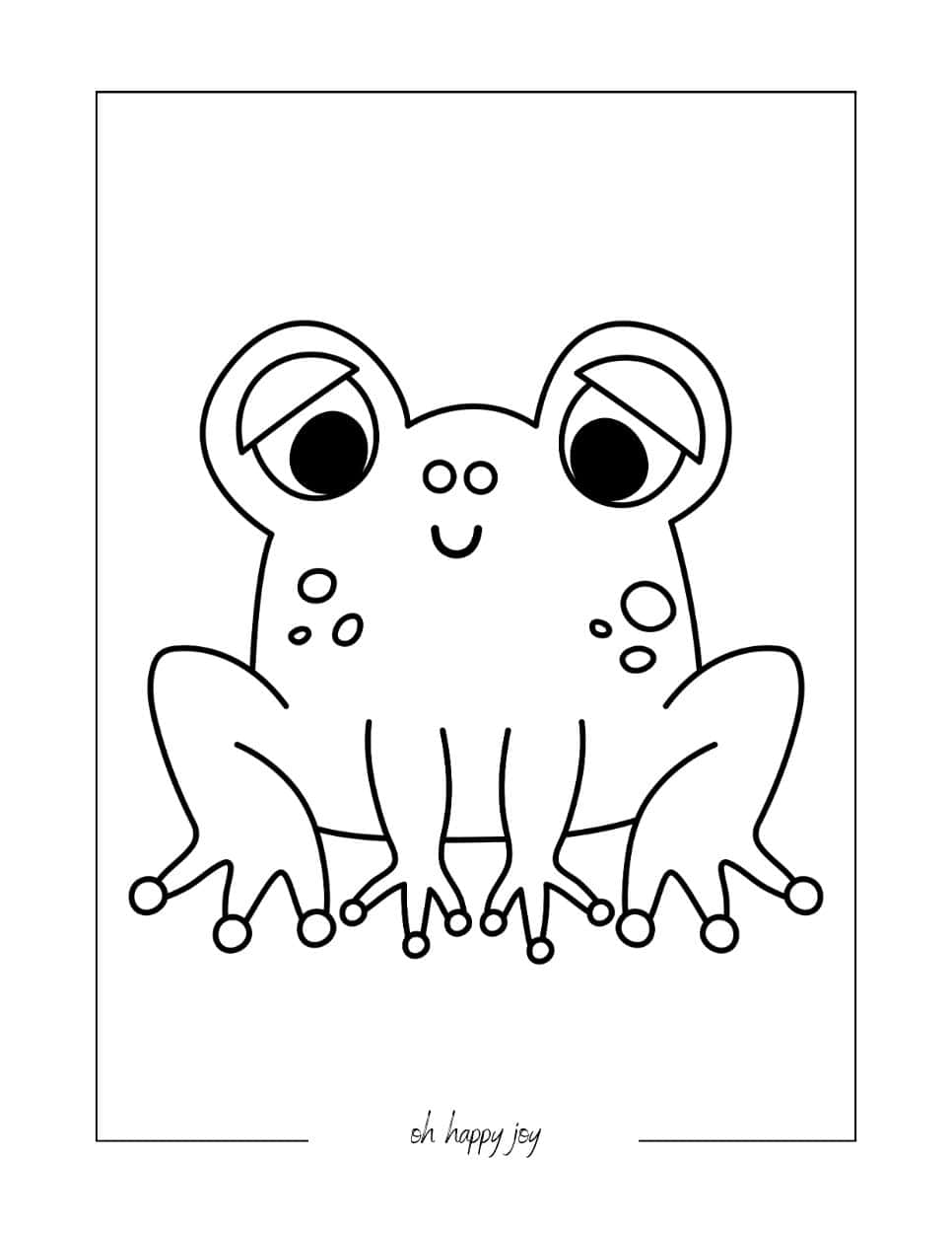 cute frog coloring page (2)