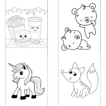 easy cute coloring pages