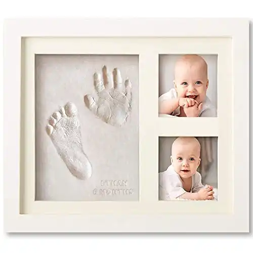 Gender Reveal Gift Idea - Baby Handprint and Footprint Makers Kit Keepsake Frame