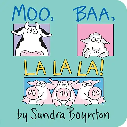 Gender Reveal Gift Idea - Moo, Baa, La La La! Baby Book