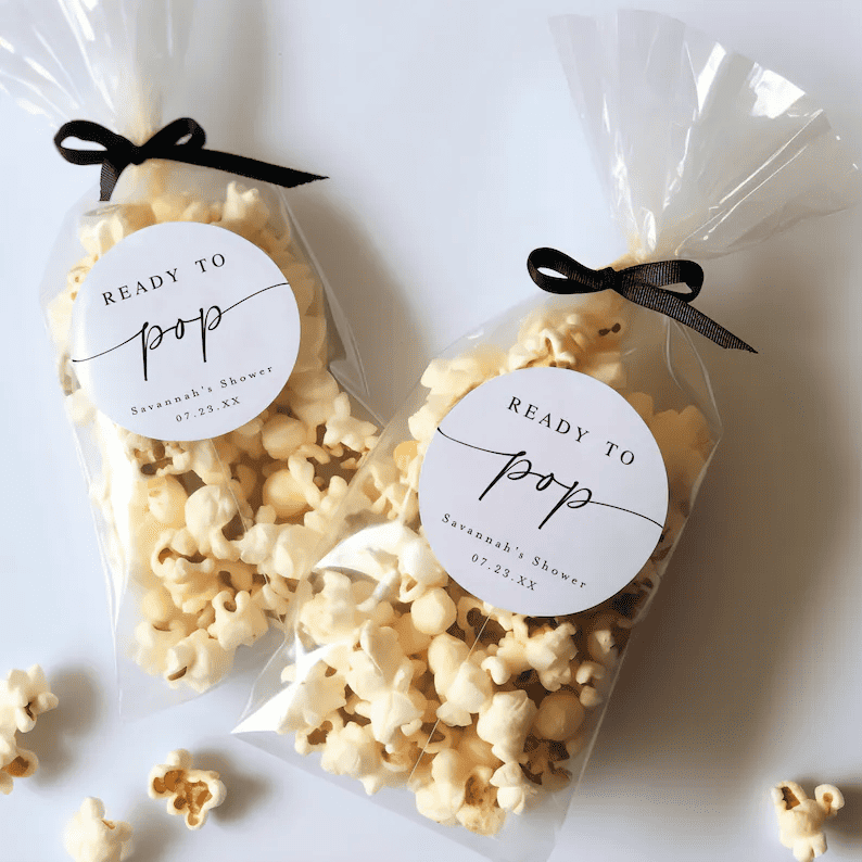 Ready to Pop Popcorn Bags - Baby Shower Favors