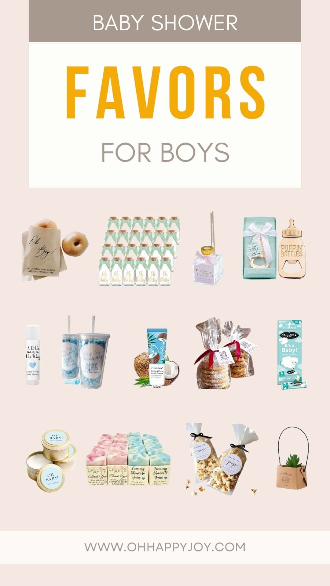 Baby Shower Favors for boys