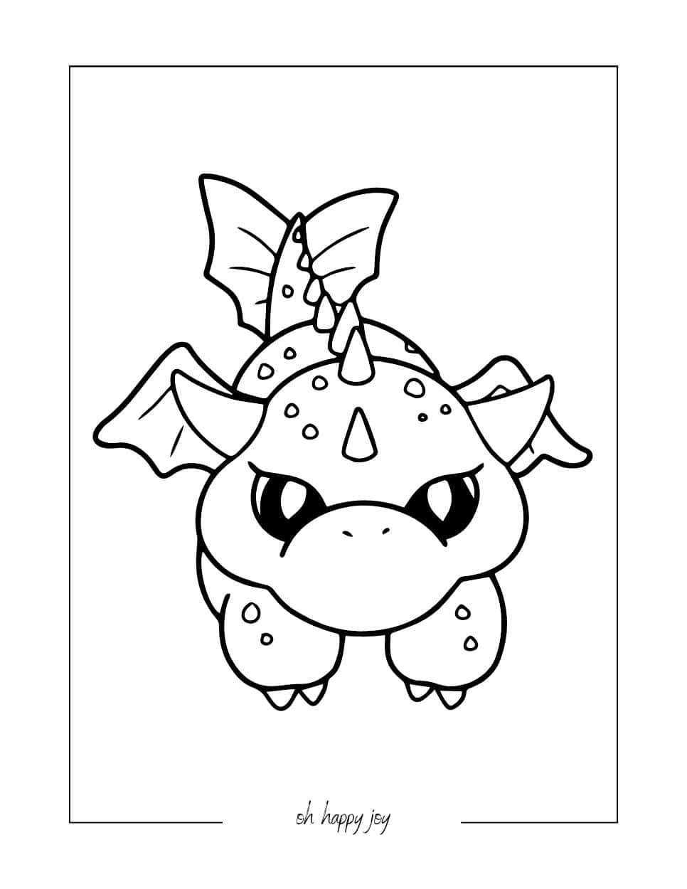Cunning Dragon Coloring Page