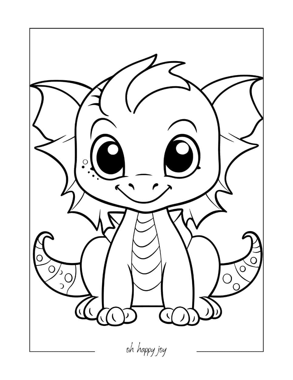 Dragon Coloring Page for Kids