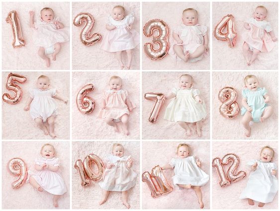 Baby Milestone Ideas with Balloons