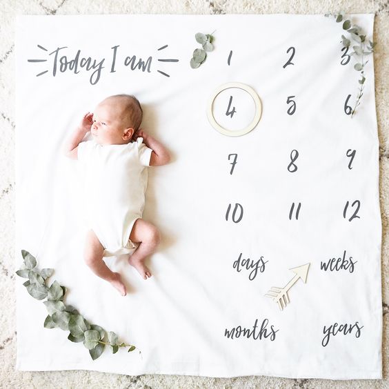 Baby Milestone Ideas with Milestone Blankets 2