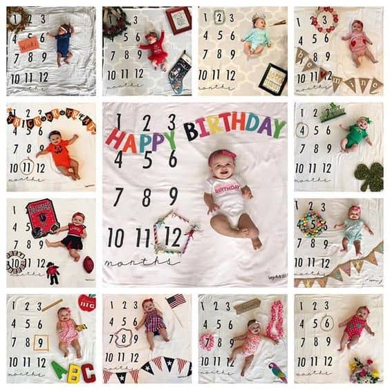 Baby Milestone Ideas with Milestone Blankets 3