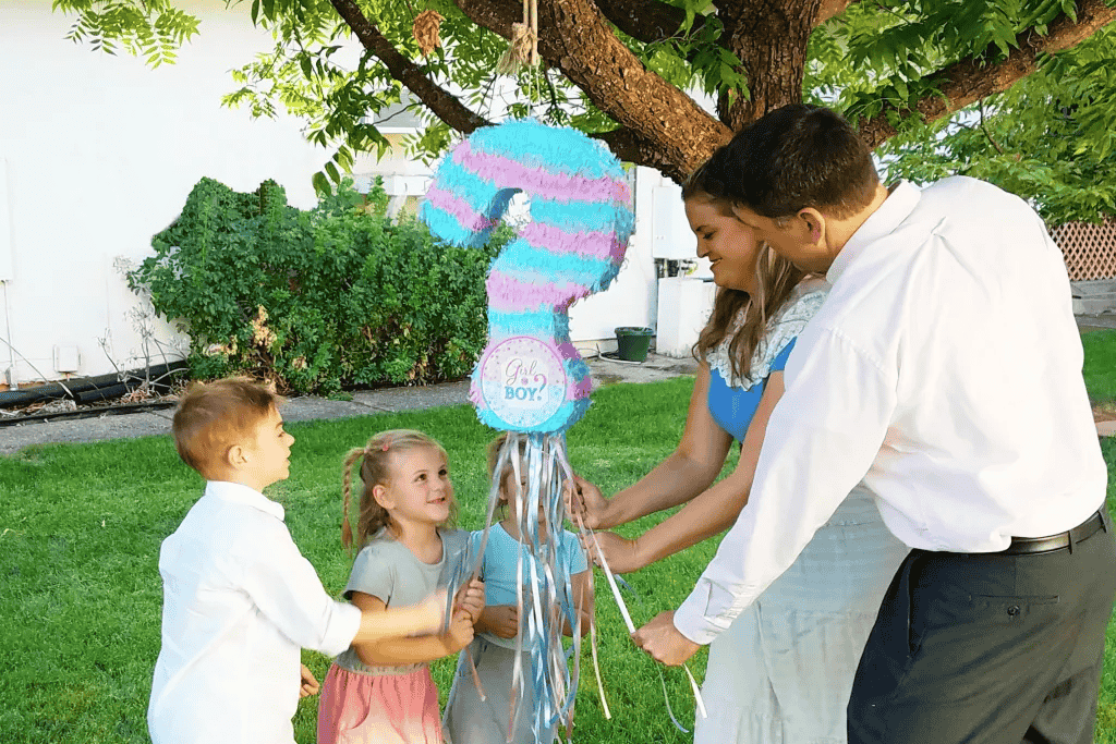 Gender Reveal Party Ideas -Gender Reveal with Pinata