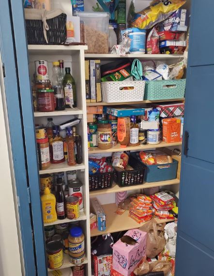 How to Organize a Small Pantry - Before