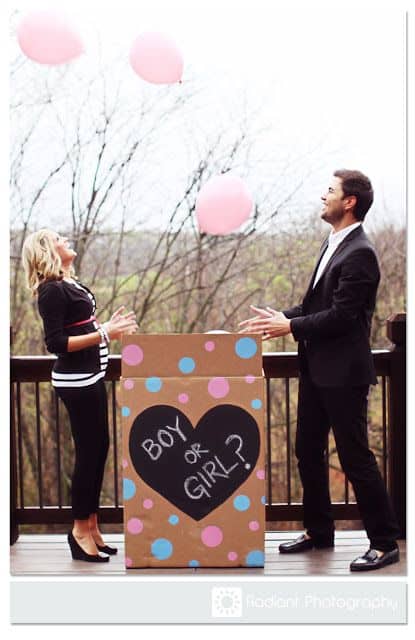 Ideas for Gender Reveal Party - Gender Reveal with Balloons