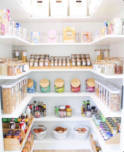 Kitchen Pantry Cabinet Ideas - Shelf Riser