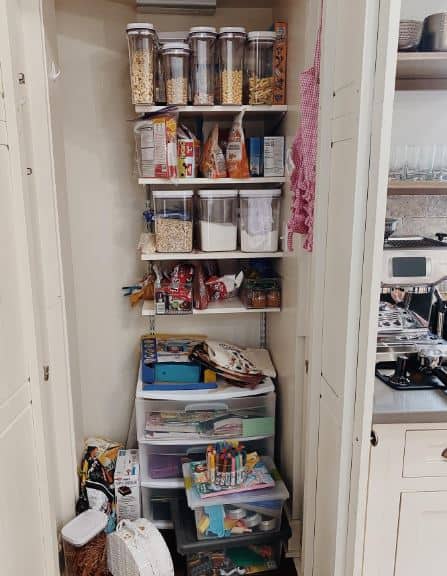 Small Deep Pantry Organization Ideas - Before