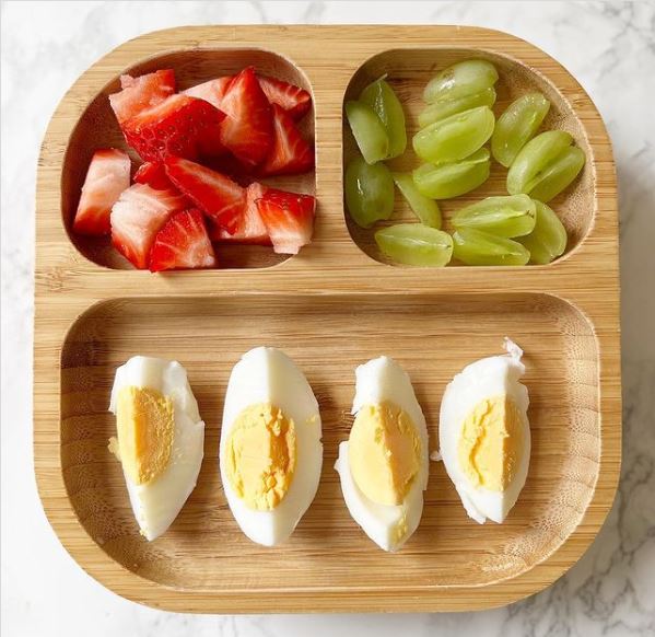 Toddler Breakfast Ideas - Simple Boiled Eggs & Fruit