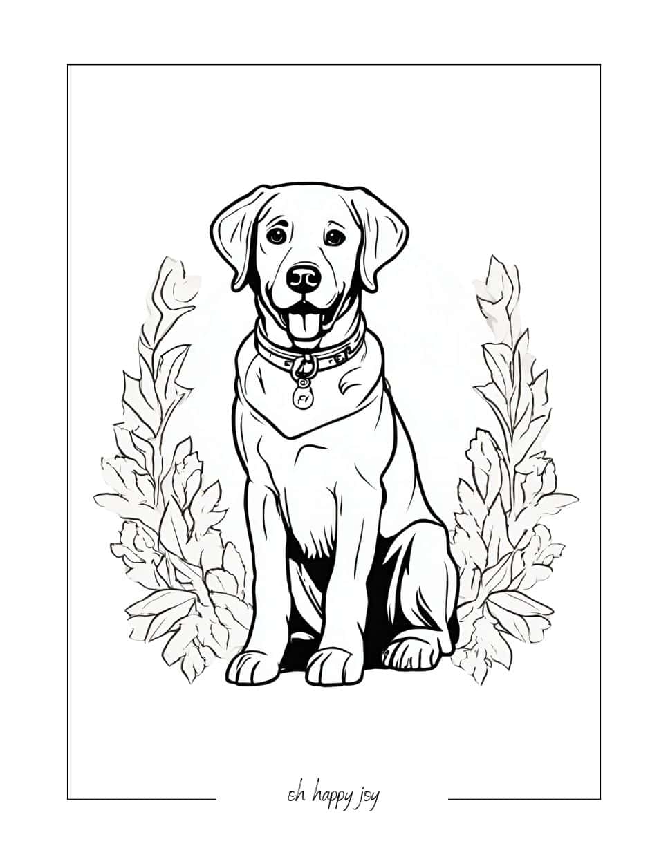 labrador retriever coloring pages