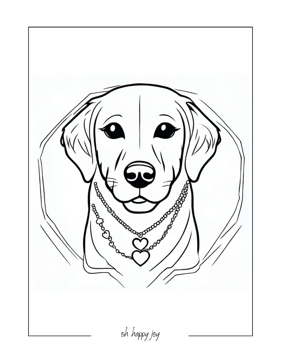 labrador retriever pages to color