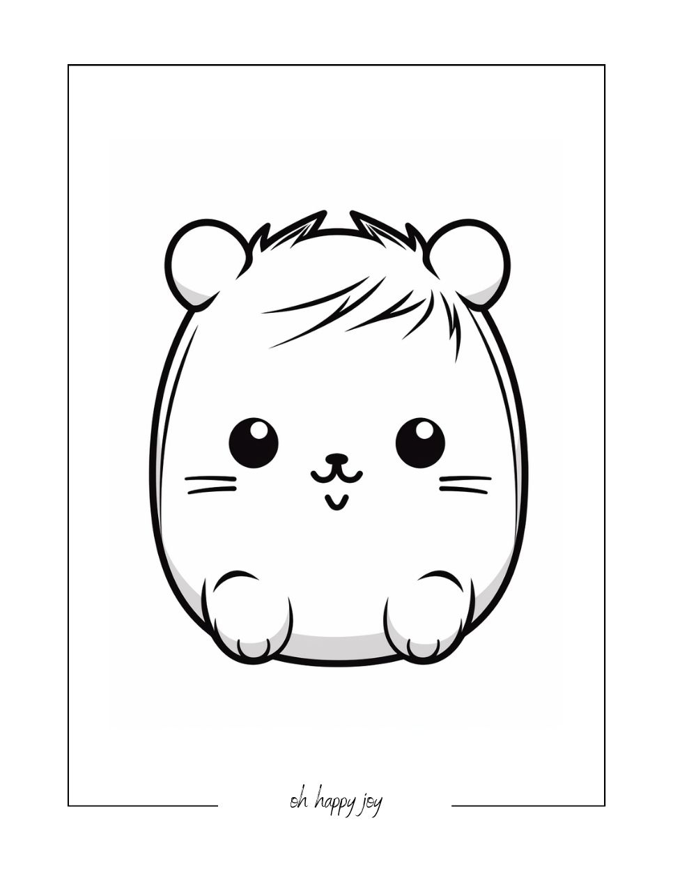 Cool squishmallow coloring page
