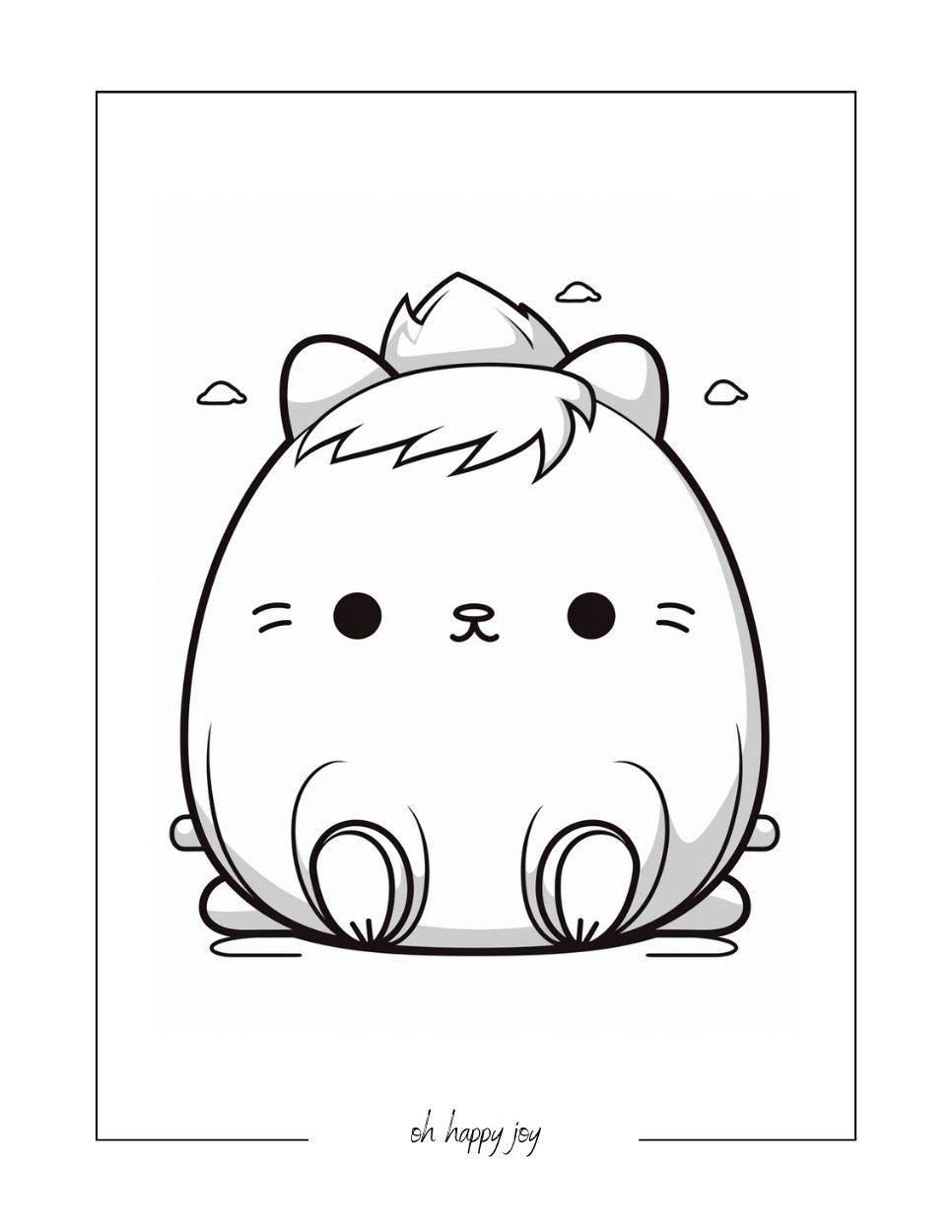 Giant squishmallow coloring page