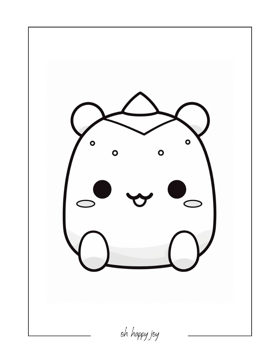 Little horned squishmallow printable