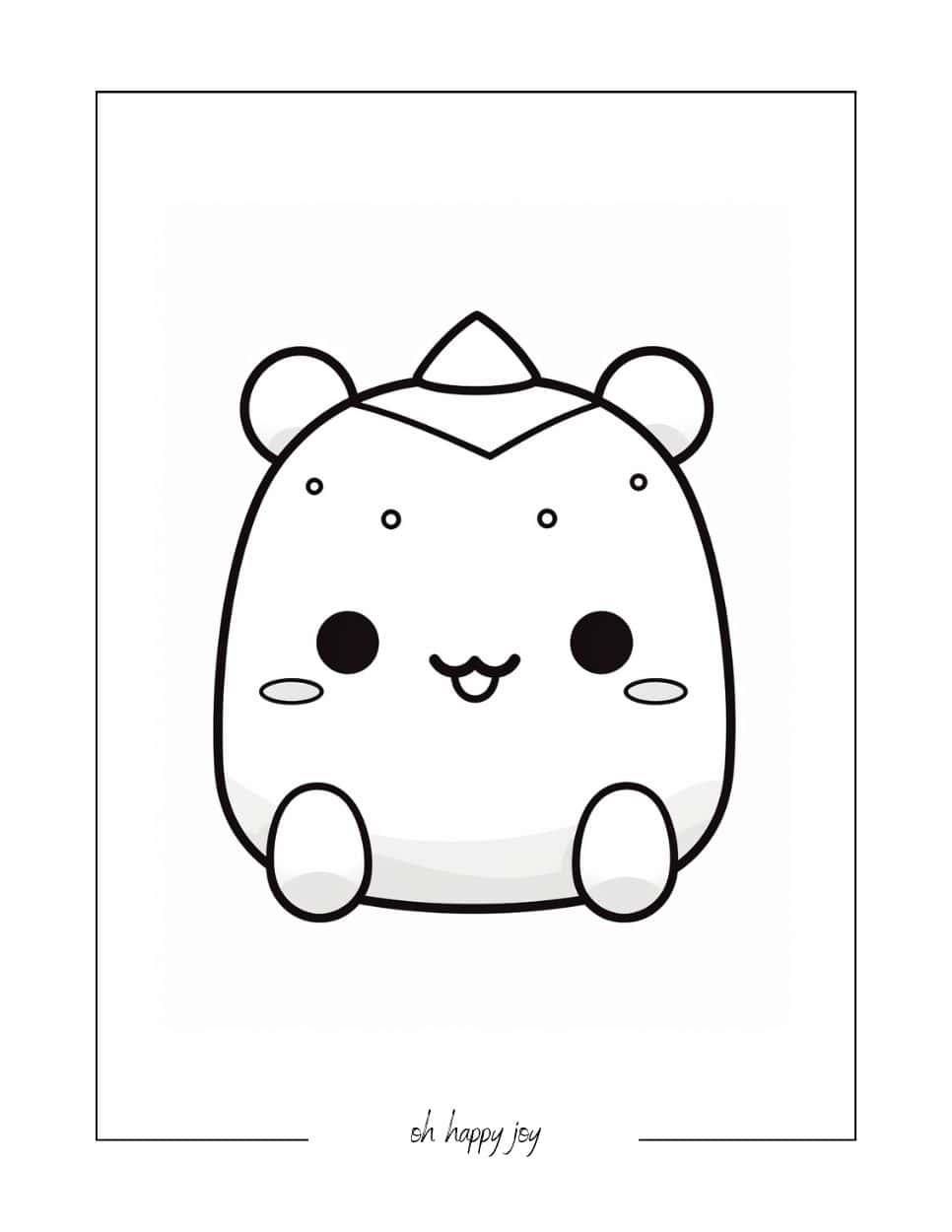 Little horned squishmallow printable