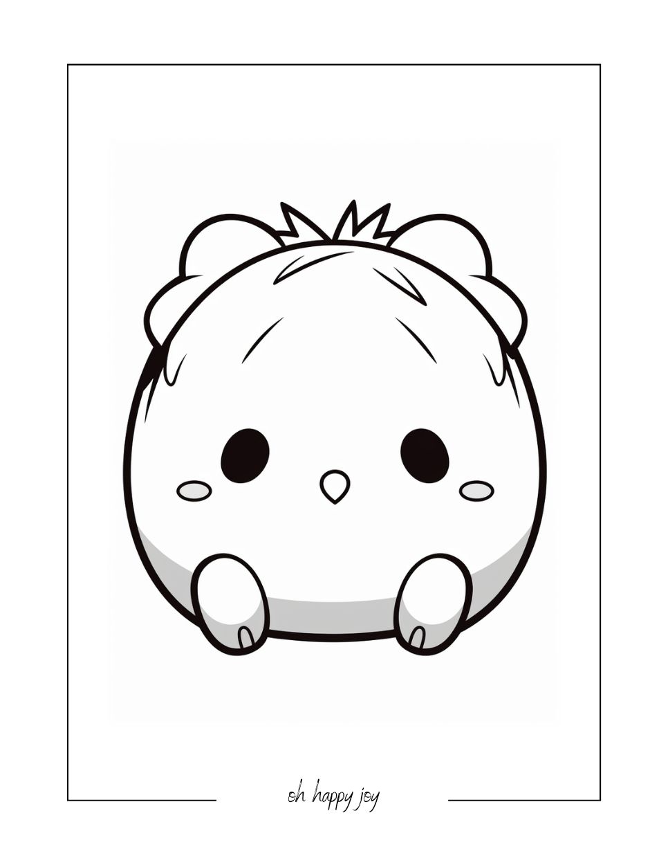 Little squishmallow coloring page