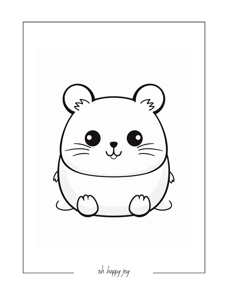 Small squishmallow free coloring sheet