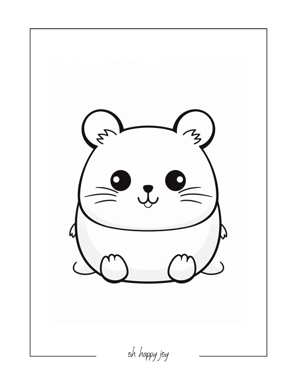 Small squishmallow free coloring sheet