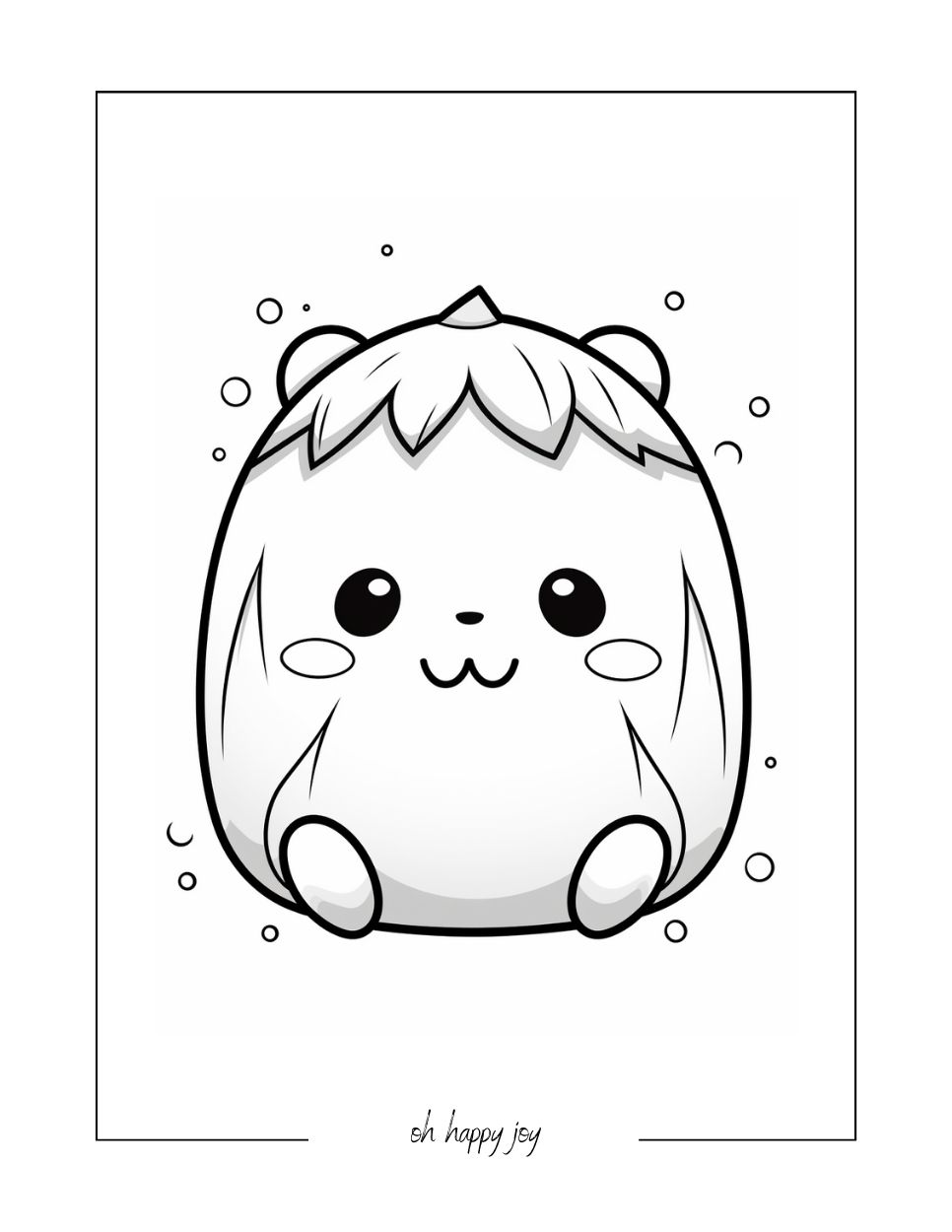 Squishmallow coloring page free