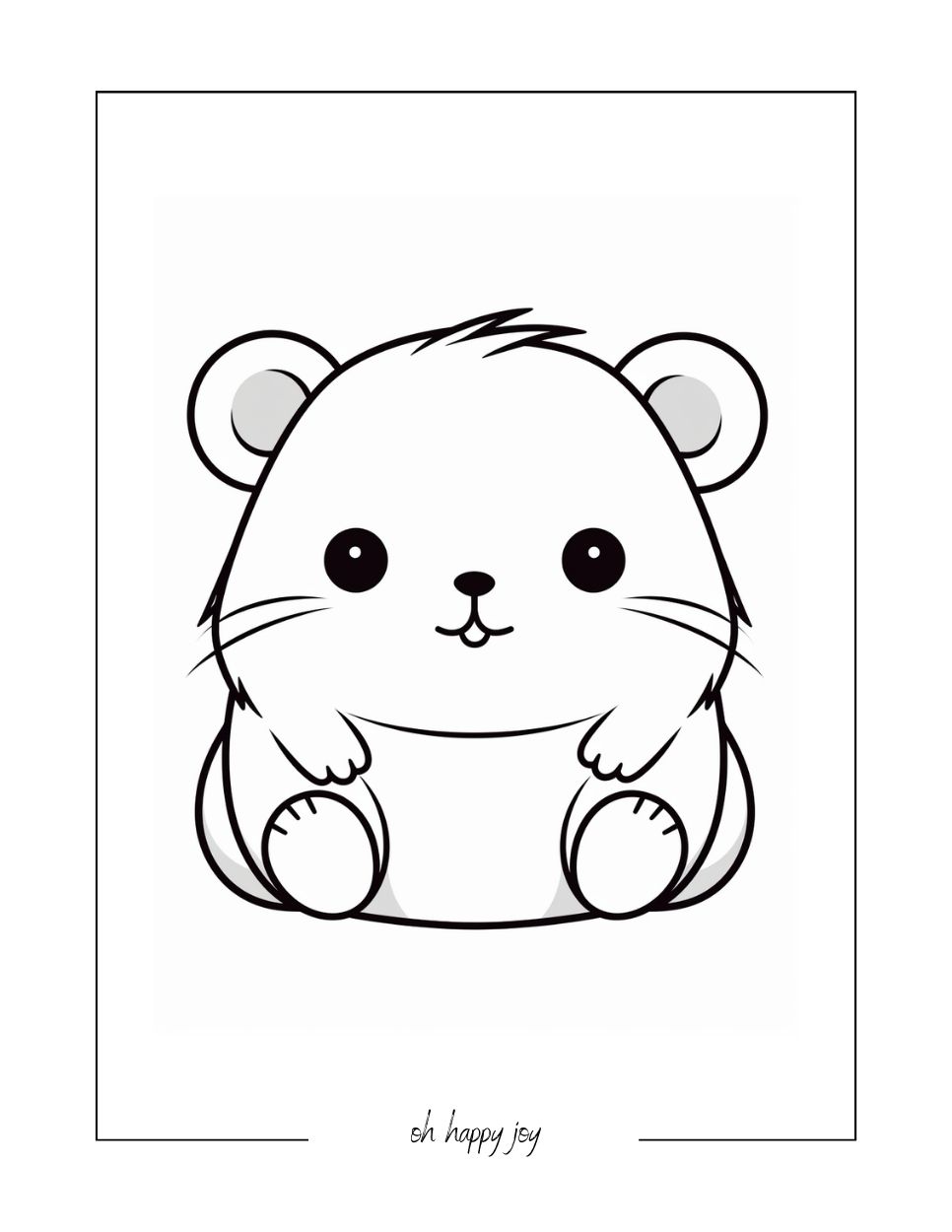 Tiny squishmallow free coloring sheet