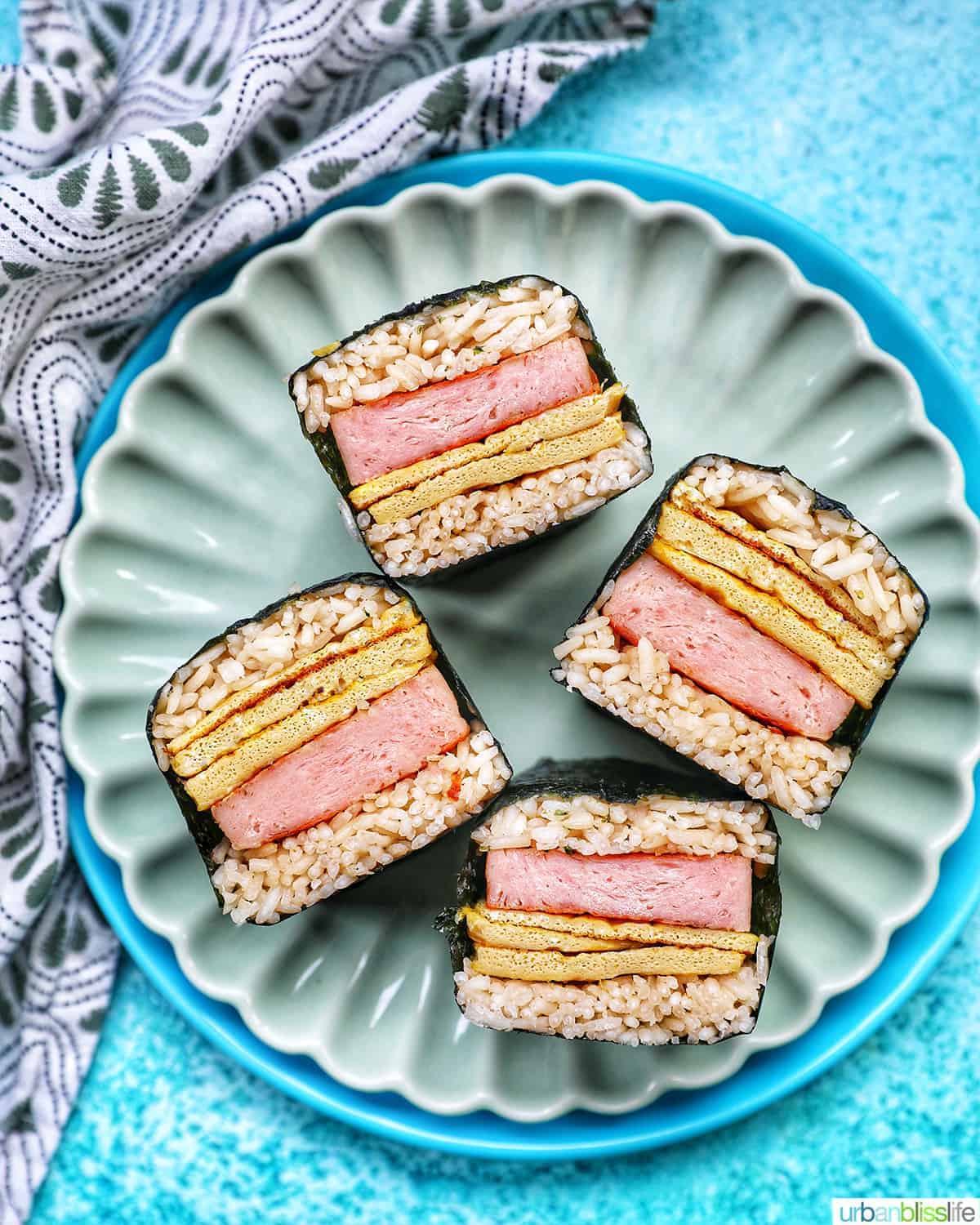 Tropical Theme Party Main Course Ideas - Spam Musubi with Egg