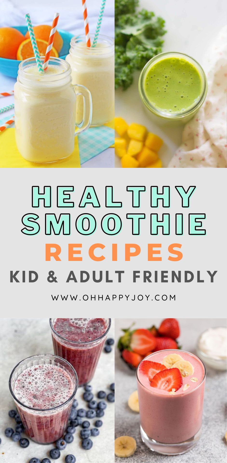Healthy Smoothie Recipes - Kid and Adult Friendly