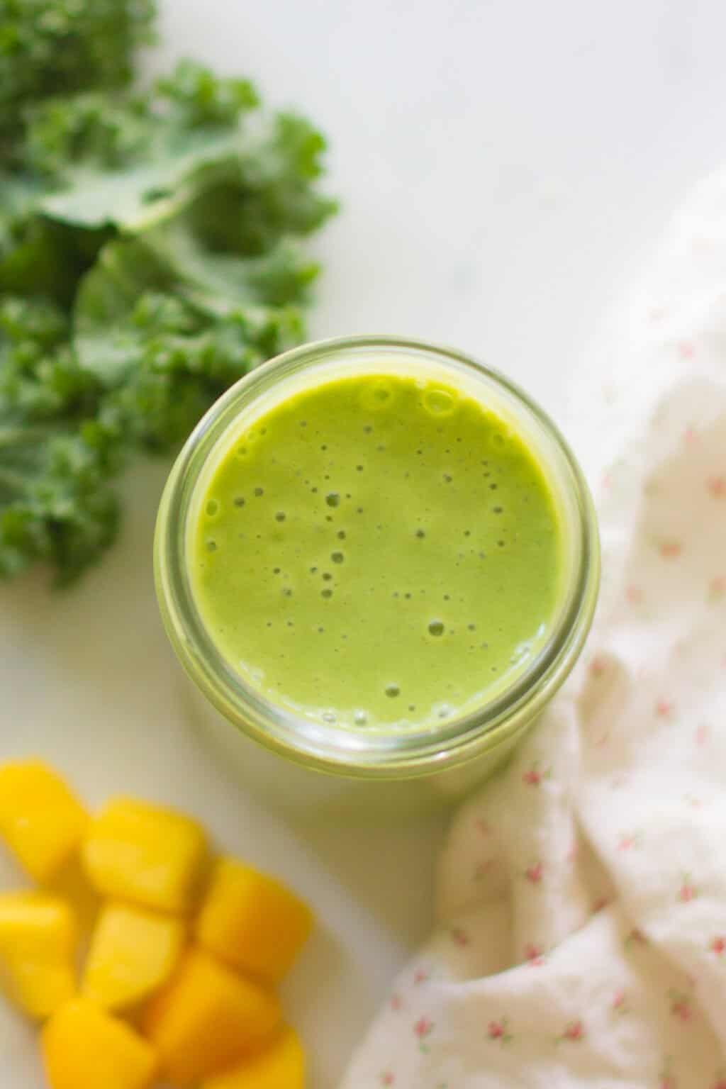 Less Thick Smoothie Recipes - Kale Smoothie that's Kid Approved