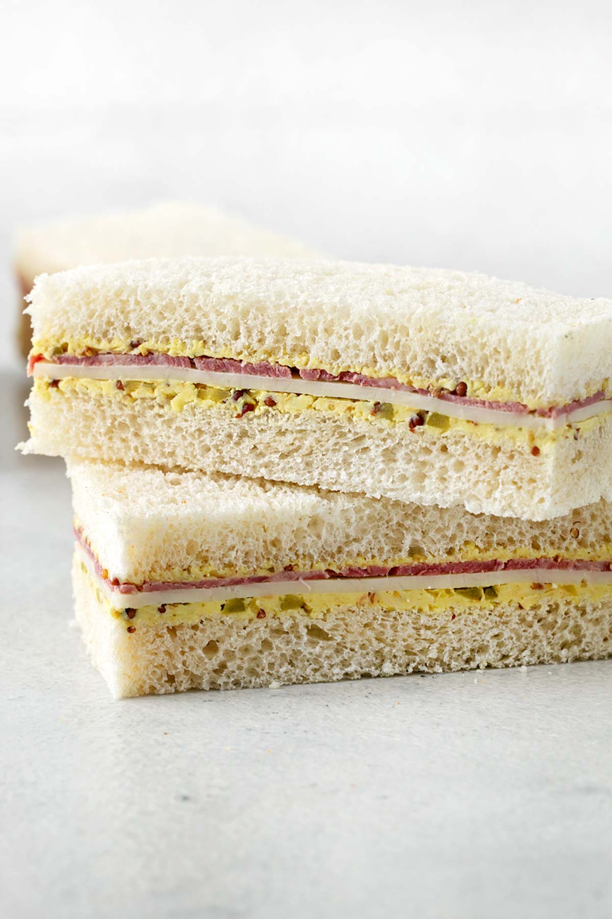 Tea Party Sandwiches - Corned Beef and Cheese