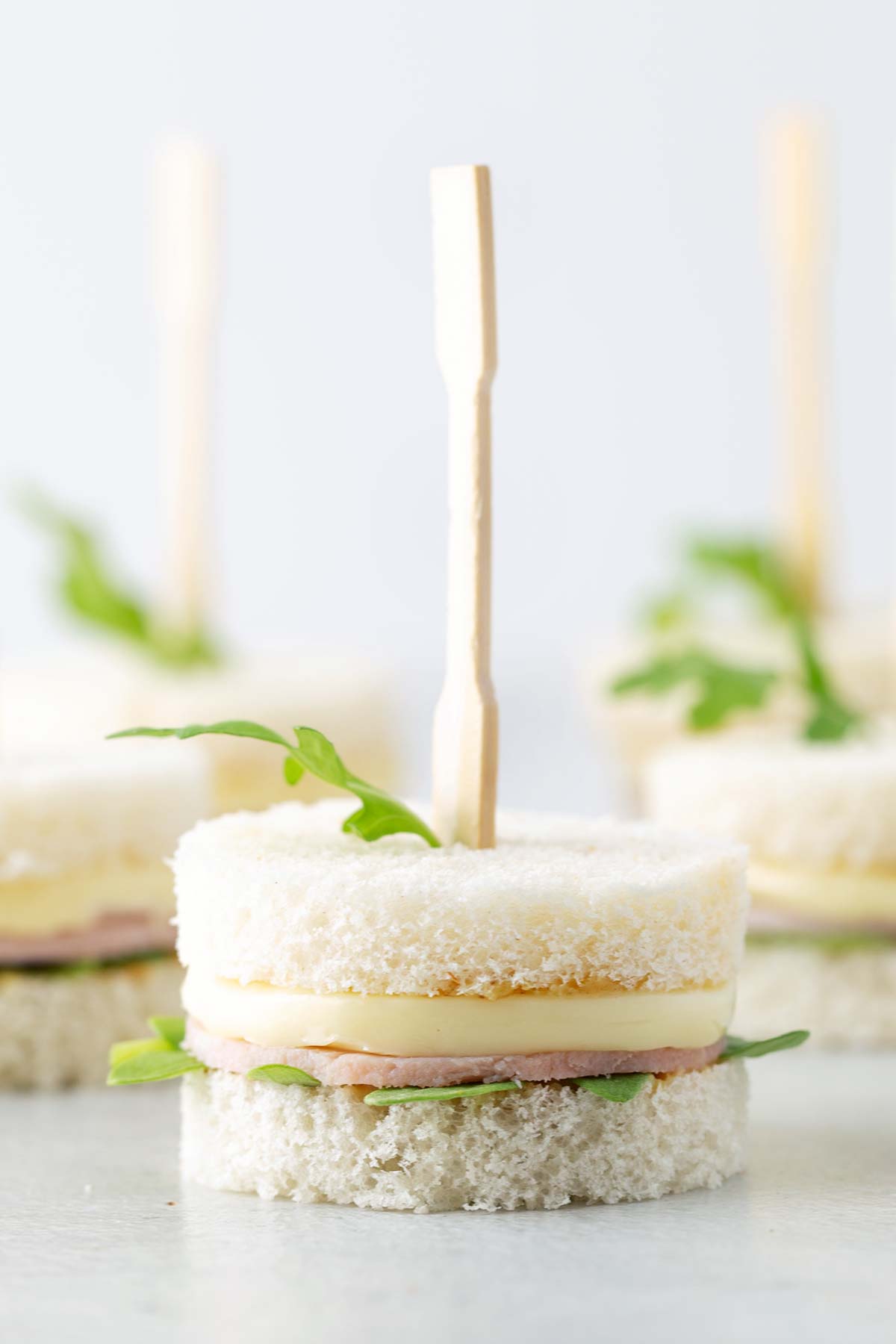 Tea Party Sandwiches - Ham and Brie Cheese