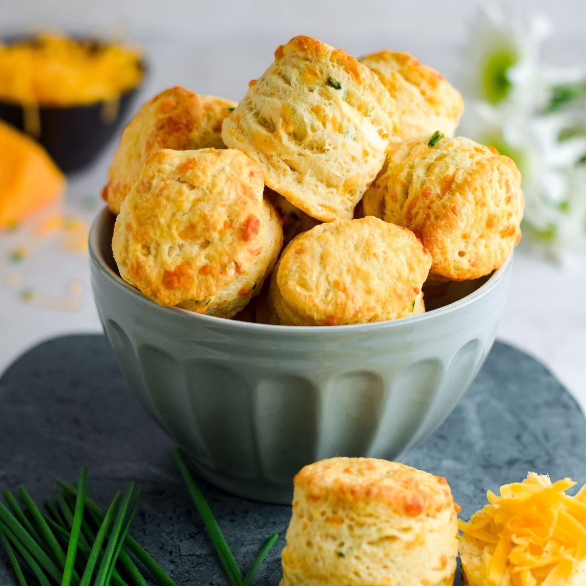 Tea Party Scones - Cheese and Chive Scones