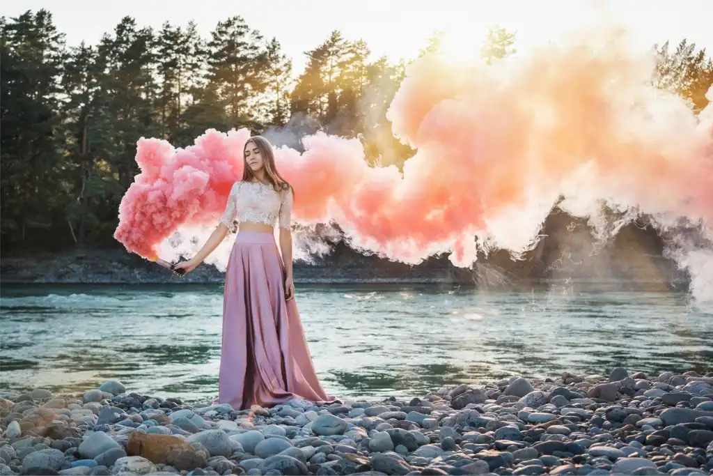 40th Birthday Photoshoot Ideas - 40th Birthday Photoshoot With Smokebomb