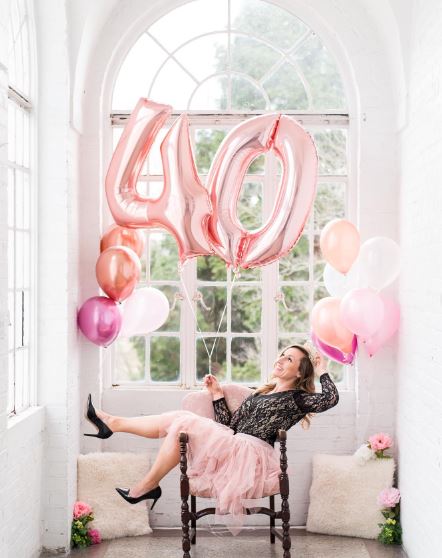40th Birthday Photoshoot Ideas -At Home as The Queen