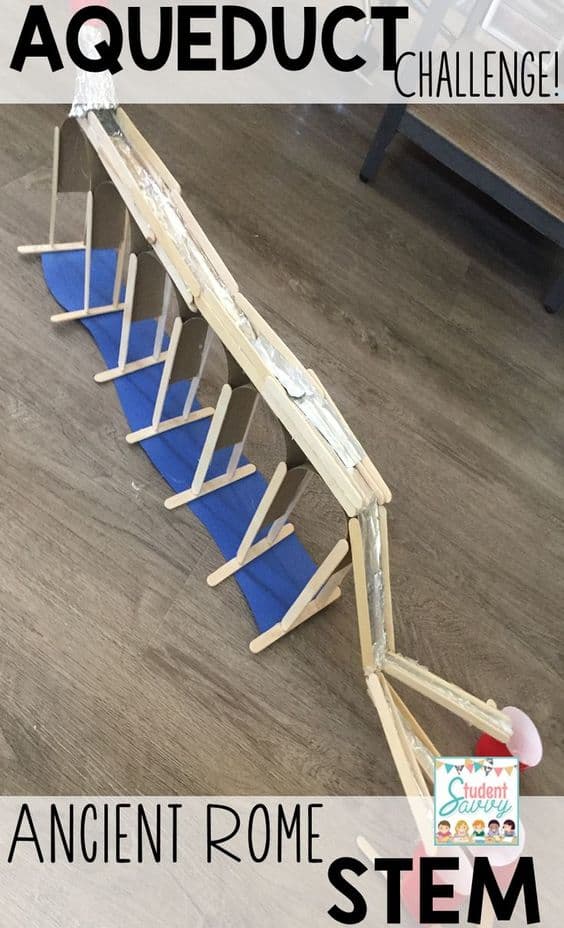 Stem Activities for Elementary School - Aqueduct Challenge