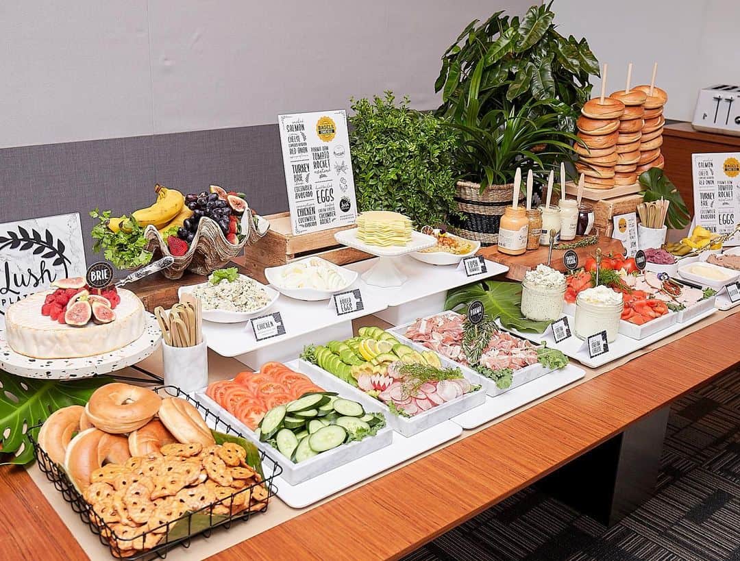 Baby Shower Brunch Ideas - Bagel bar 3