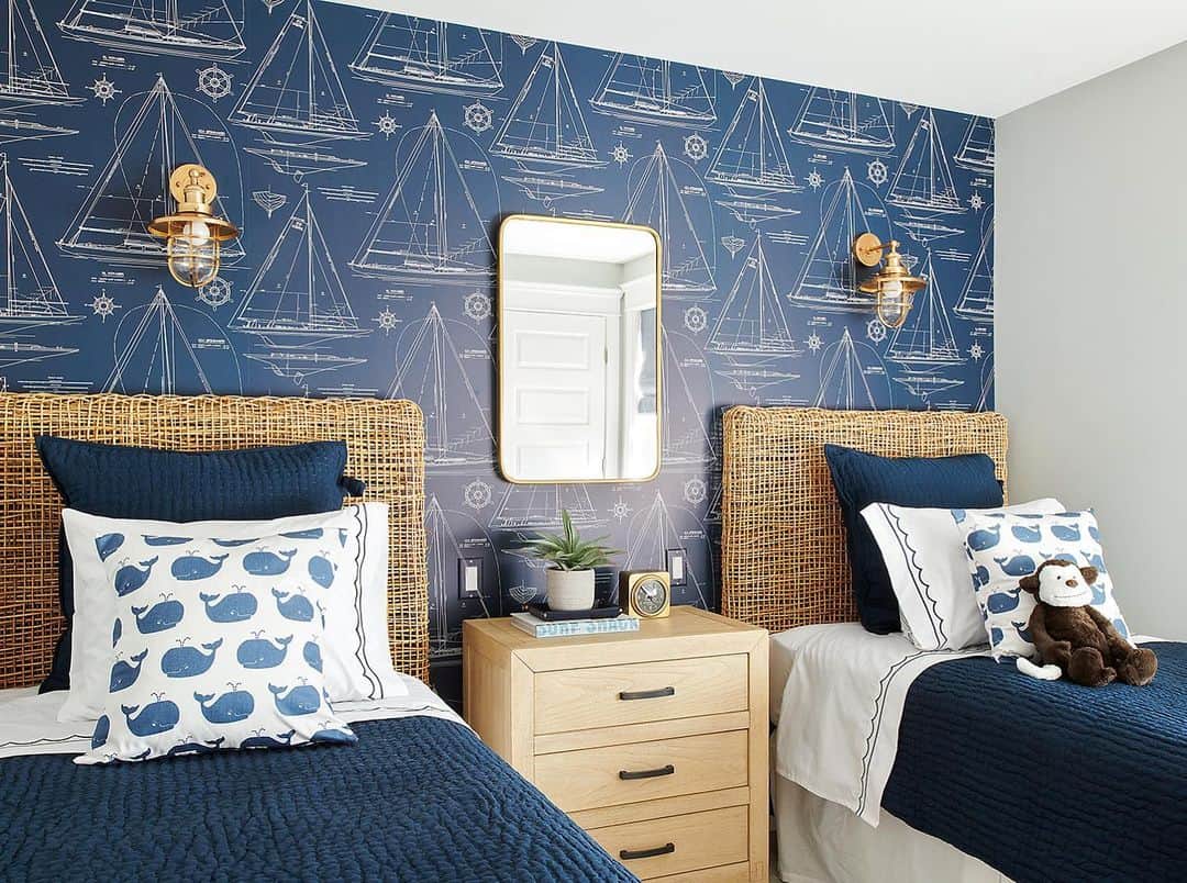 14-Boys-Shared-Bedroom-Ideas-Navy-Theme-Bedroom