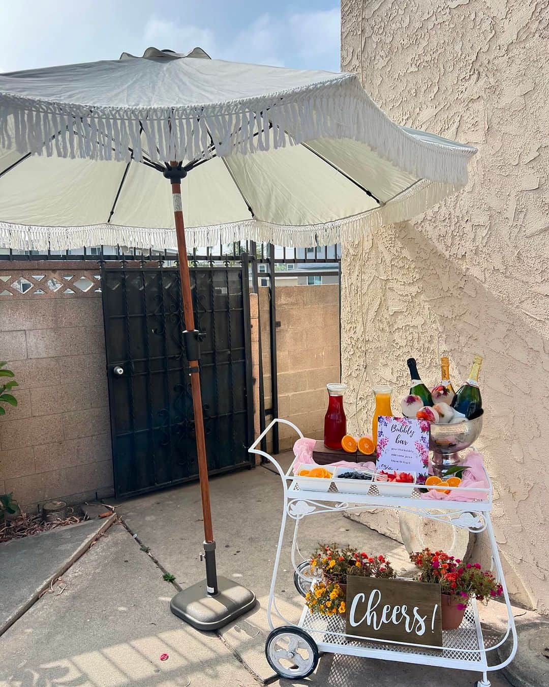 Baby Shower Brunch Ideas - Mimosa Bar 2