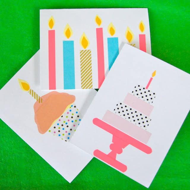 17-DIY-Birthday-Card-for-Mom-Washi-Tape-Birthday-Cards