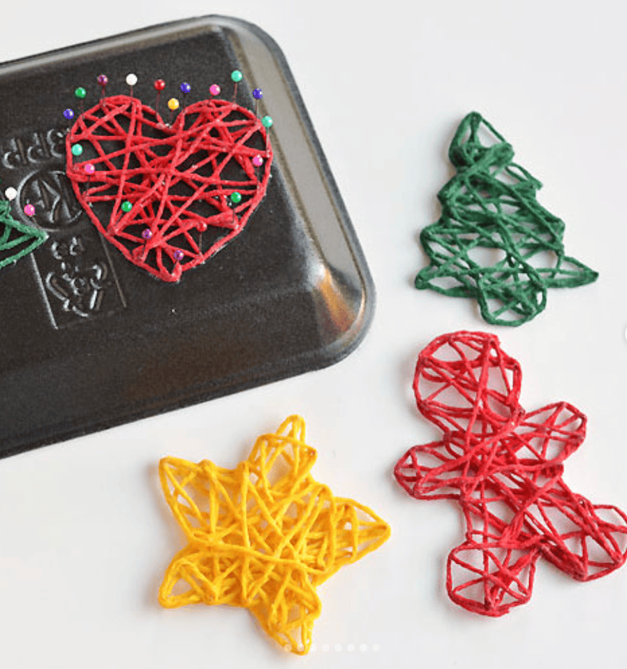 3- Winter-Crafts-For-Kids-wrapped-yarn-ornaments